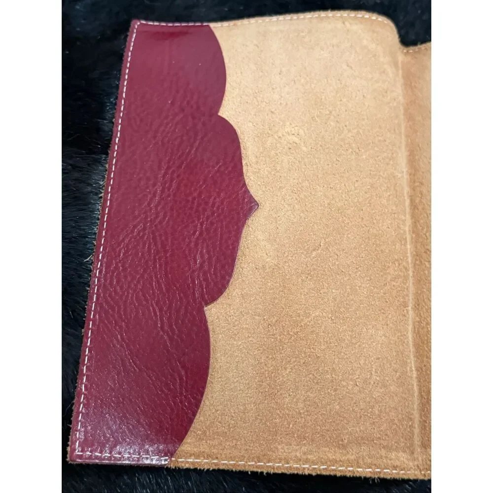 Leather Home Office Planner - Red
